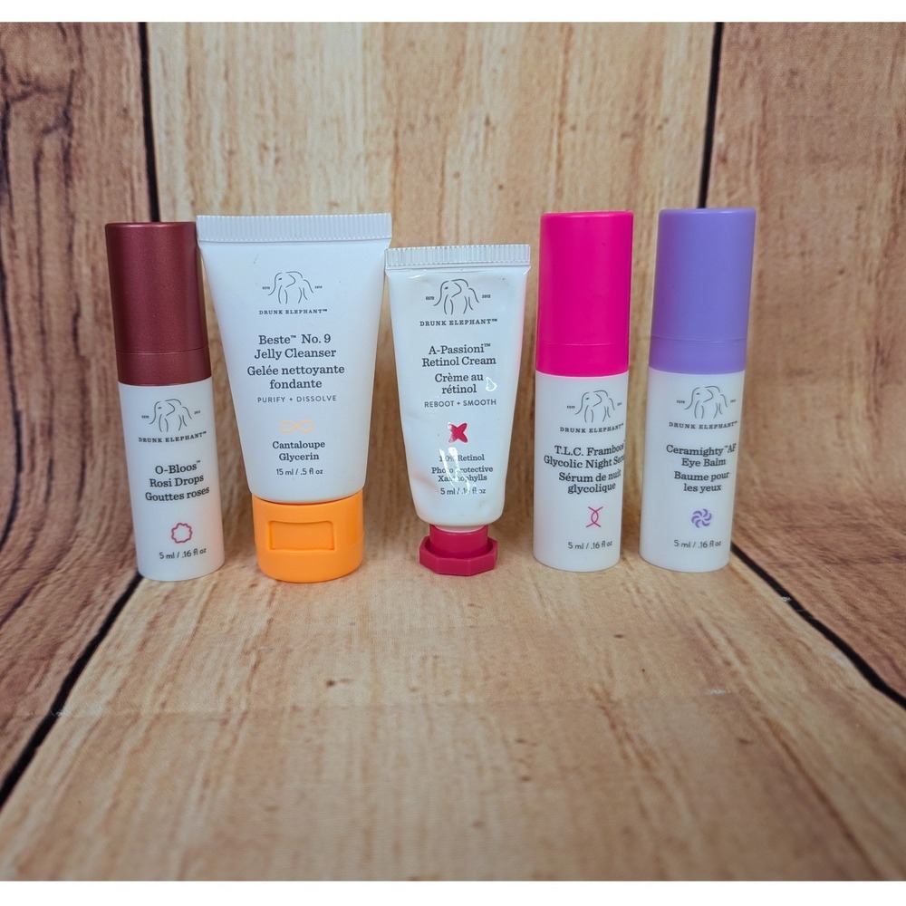Drunk Elephant Skincare Travel Set Beste No 9 A-Passioni TLC Framboos Serum ETC